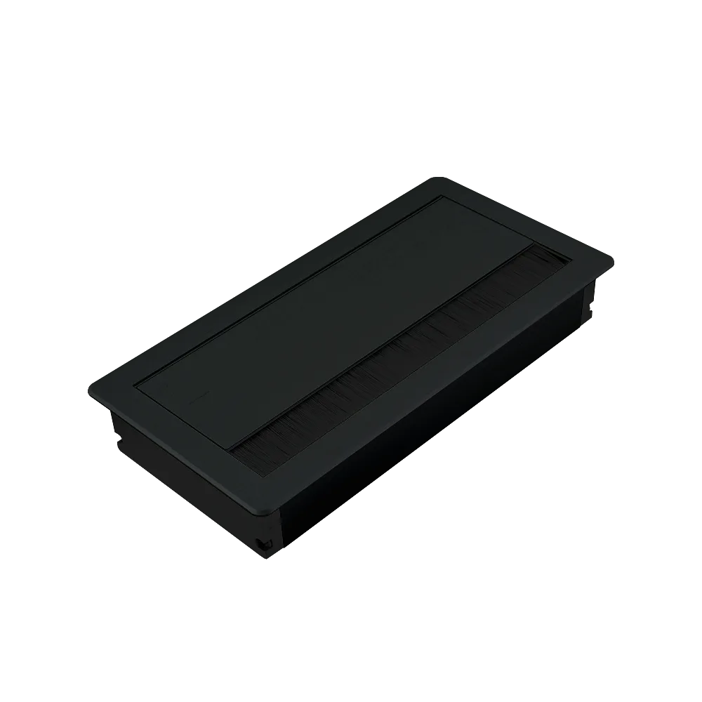 Пропуск для кабеля AQ PASS 80*160 черный брашированный