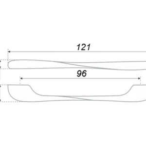 Мебельная ручка RS006SN.4/96