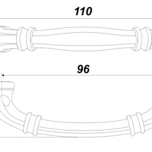 Мебельная ручка REBECA RS439CP.4/96