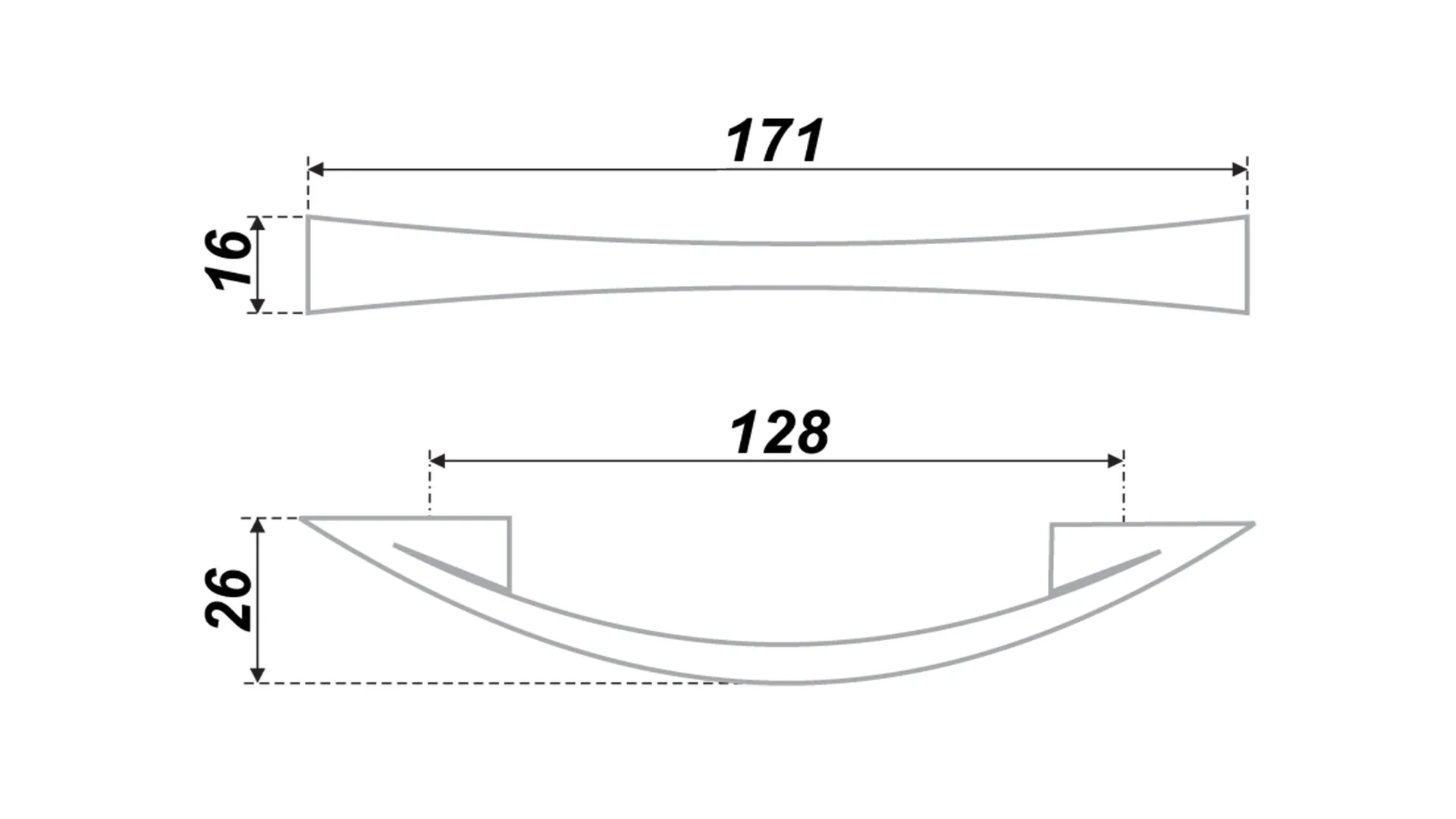 Мебельная ручка RS005SC.4/128