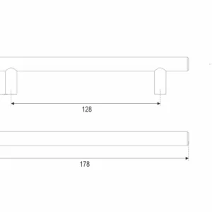 Мебельная ручка AGENT RR007BL.5/128
