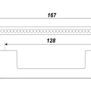 Мебельная ручка RS429CP/CrT.4/128
