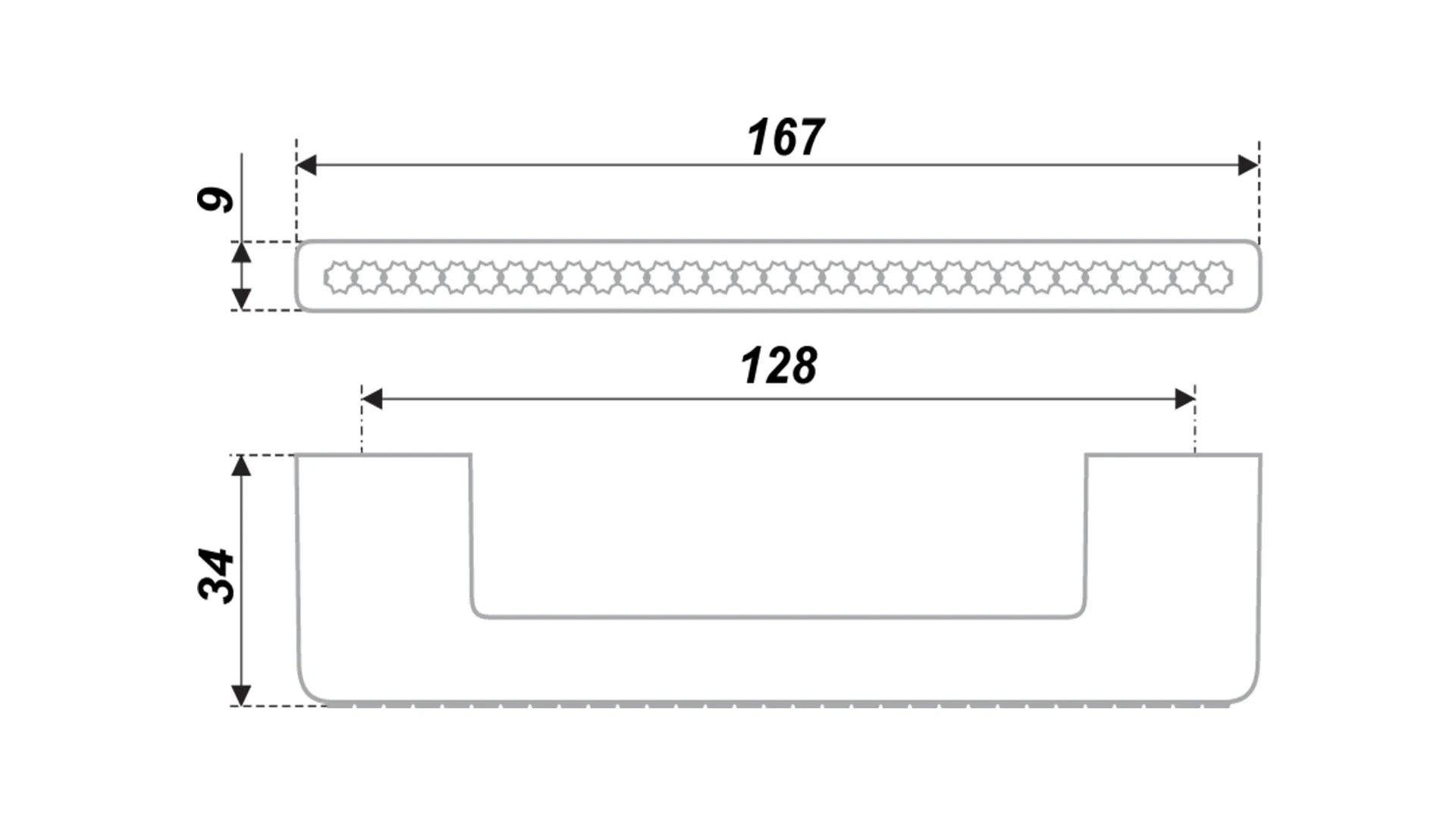 Мебельная ручка RS429CP/CrT.4/128