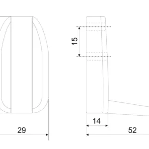 Мебельный крючок SOLO K101BN.7