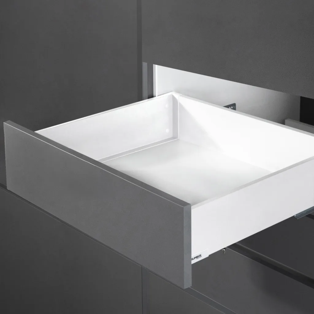 Система ящиков Slimbox Evolution L-300 H=116 белый PUSH TO OPEN ДСП16мм