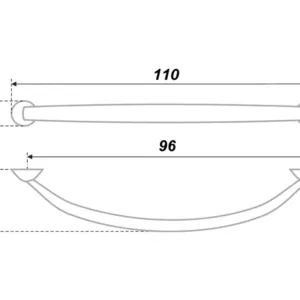 Мебельная ручка RS009CP.3/96