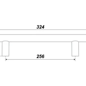 Мебельная ручка RR002BL.5/256
