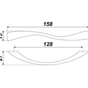 Мебельная ручка RS832SC.3/128