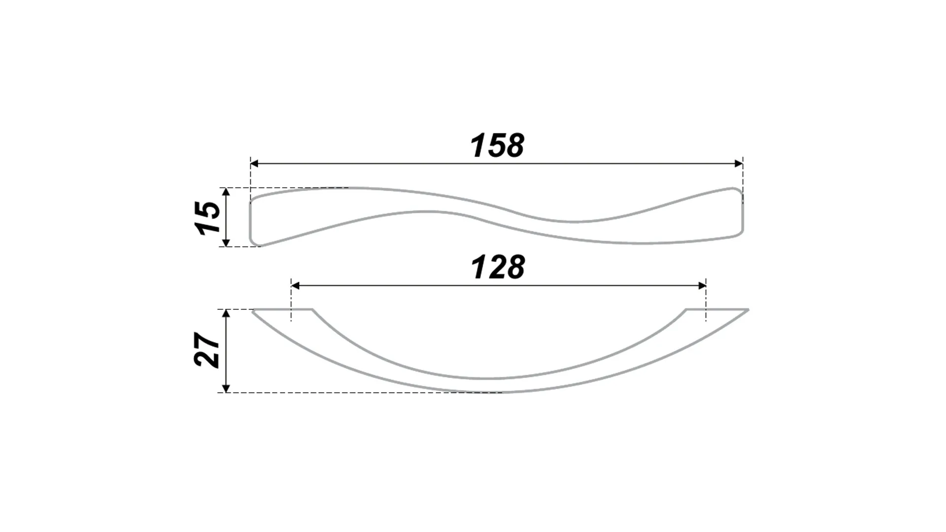 Мебельная ручка RS832SC.3/128