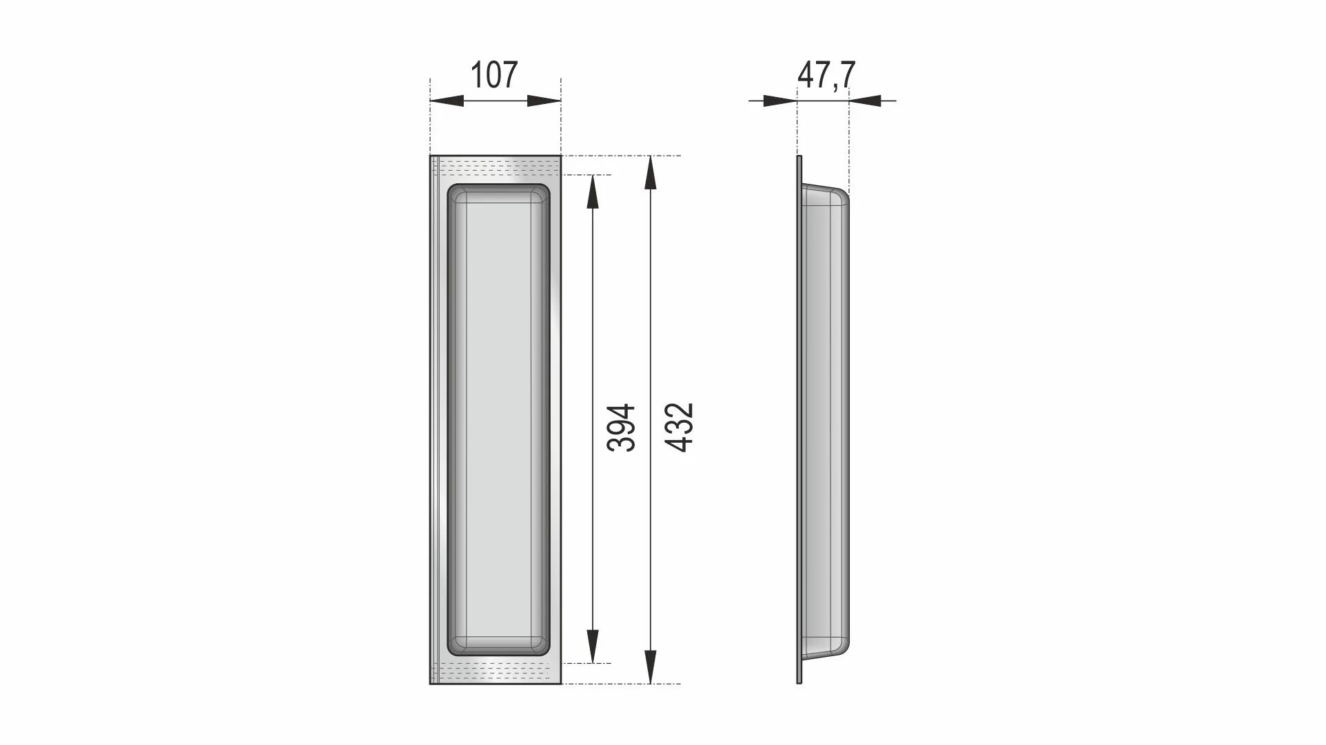 Универсальный узкий блок широкого назначения BLӦKI PC10/W/107x430