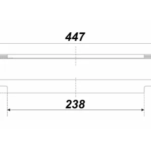 Мебельная ручка RT009SST.1/000/450