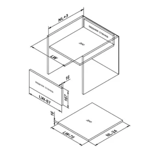 Прямые боковые стенки СТАРТ высокие SBDW13/W/450