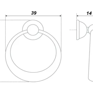 Мебельная ручка RC031AB.3