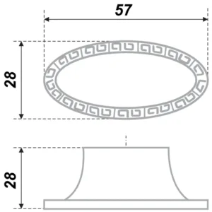Мебельная ручка RC408BAB.4