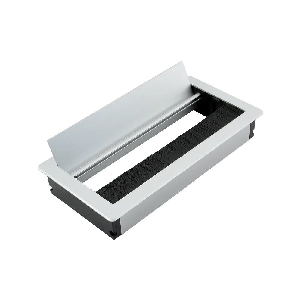 Пропуск для кабеля AQ PASS 80*160 алюминий брашированный