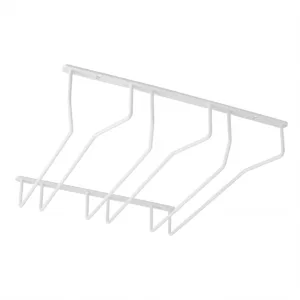 Держатель подвесной для бокалов трехрядный, белый AKS