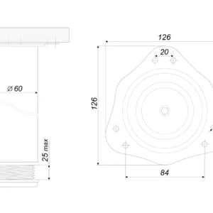Мебельная опора N402CP.4
