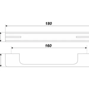 Мебельная ручка MONOHROME RS267CP/W.4/160