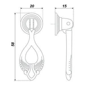 Мебельная ручка RC051AB.3