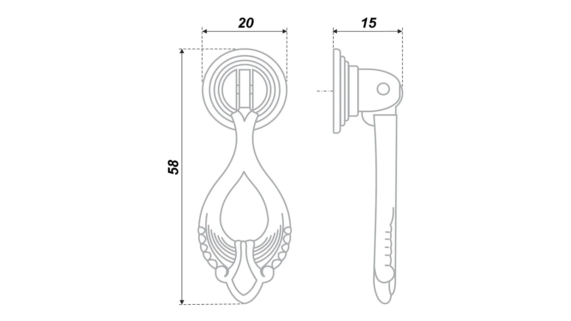 Мебельная ручка RC051AB.3