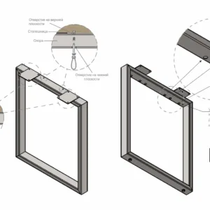Мебельная опора для столов PORTAL N320GR.1/820