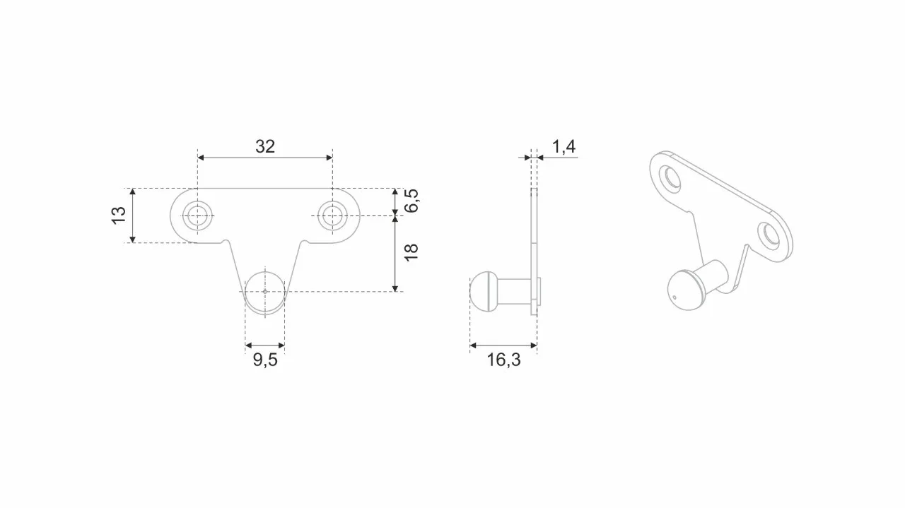 Крепление GL105 для фасадов с алюминиевой рамкой ZCH20/GL105/holder/2076