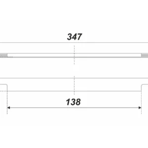 Мебельная ручка RAY RT009CP.1/000/350