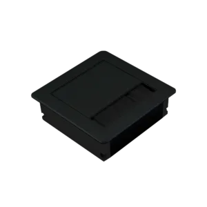 Пропуск для кабеля AQ PASS 80*80 черный брашированный