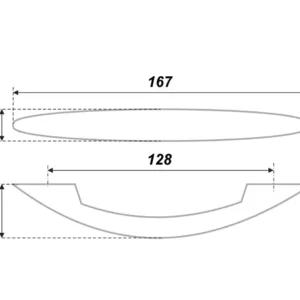 Мебельная ручка RS011CP.3/128