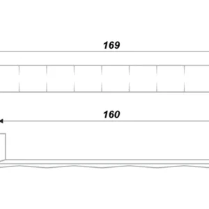 Мебельная ручка AQUA RS275CP.4/160