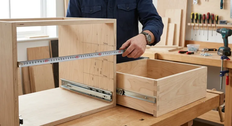 Шариковые направляющие полного выдвижения: как выбрать длину для ящика