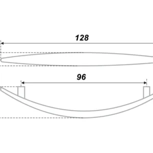 Мебельная ручка RS014CP.4/96