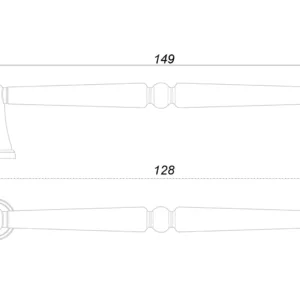 Мебельная ручка DOLCE RS530AP.1/128