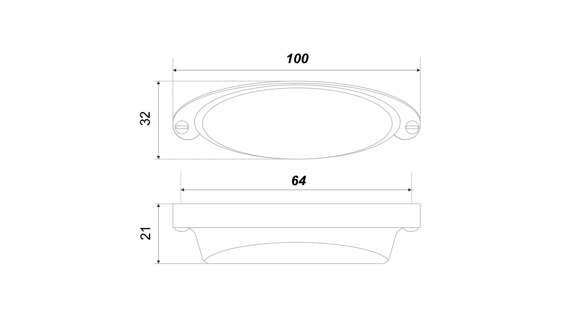 Мебельная ручка SELENA RS444DBL.4/64