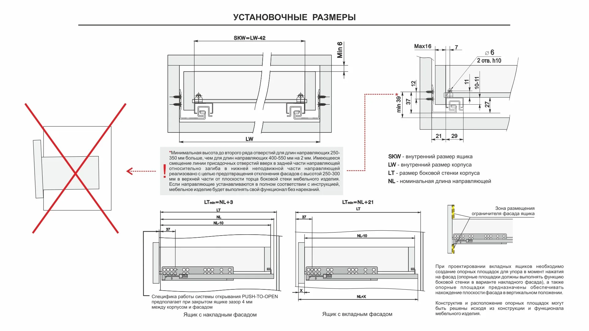 Направляющие скрытого монтажа В-Slide DB8885Zn/300