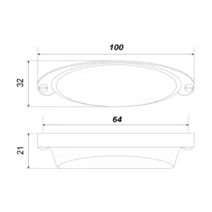 Мебельная ручка SELENA RS444AP.4/64