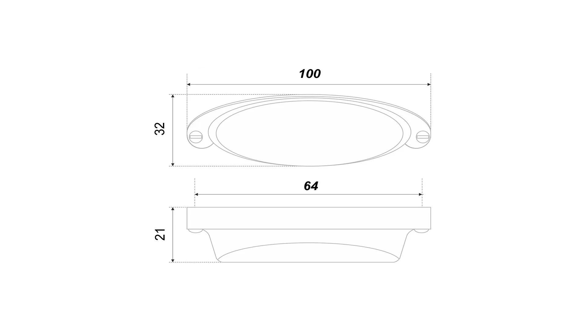 Мебельная ручка SELENA RS444AP.4/64
