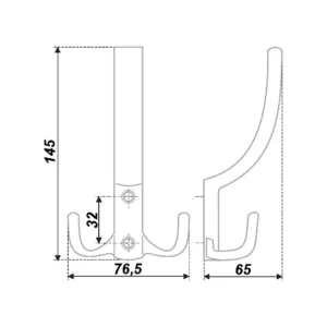 Мебельный крючок K305SN.6
