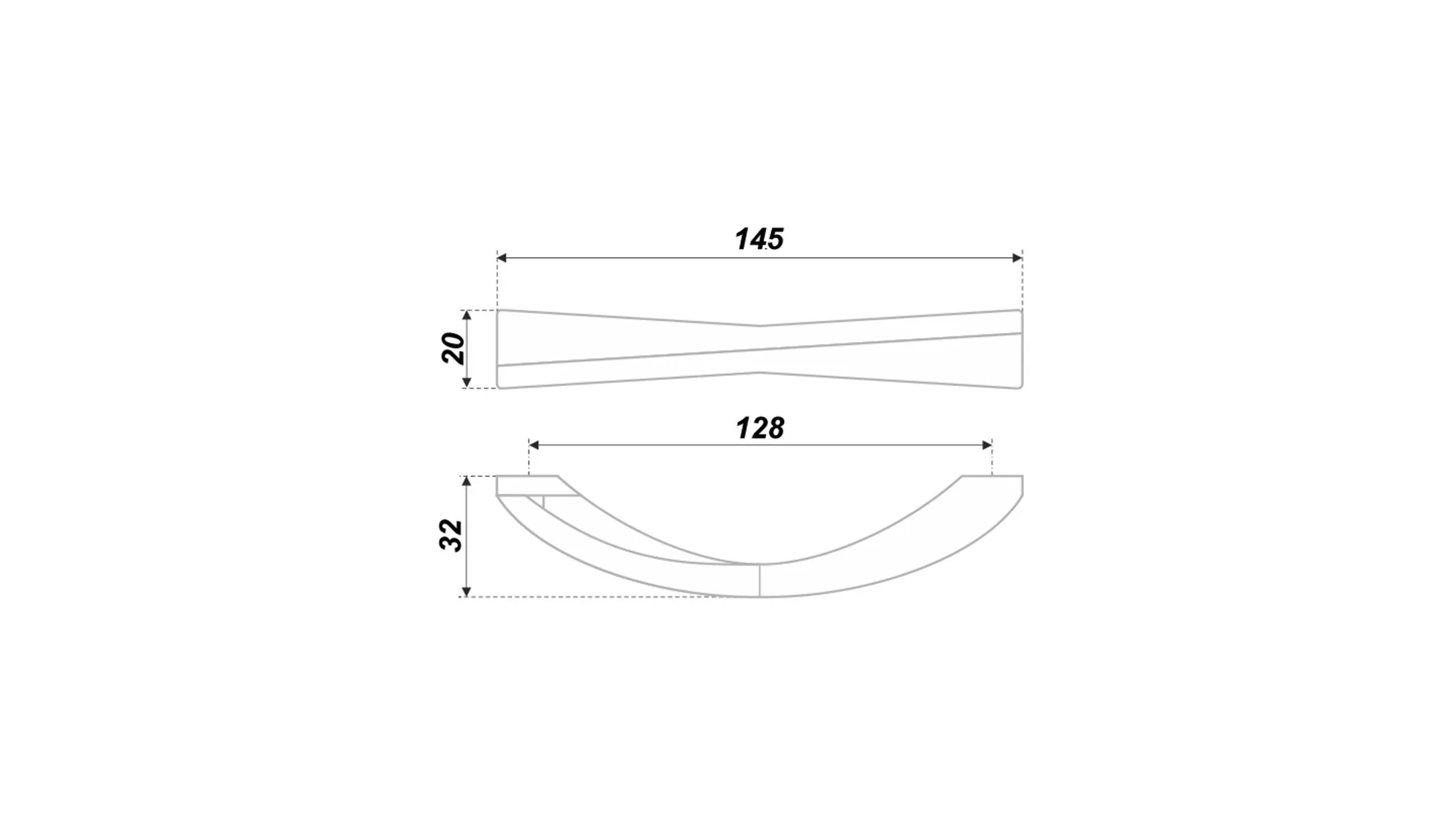 Мебельная ручка RS276CP/BSN.4/128