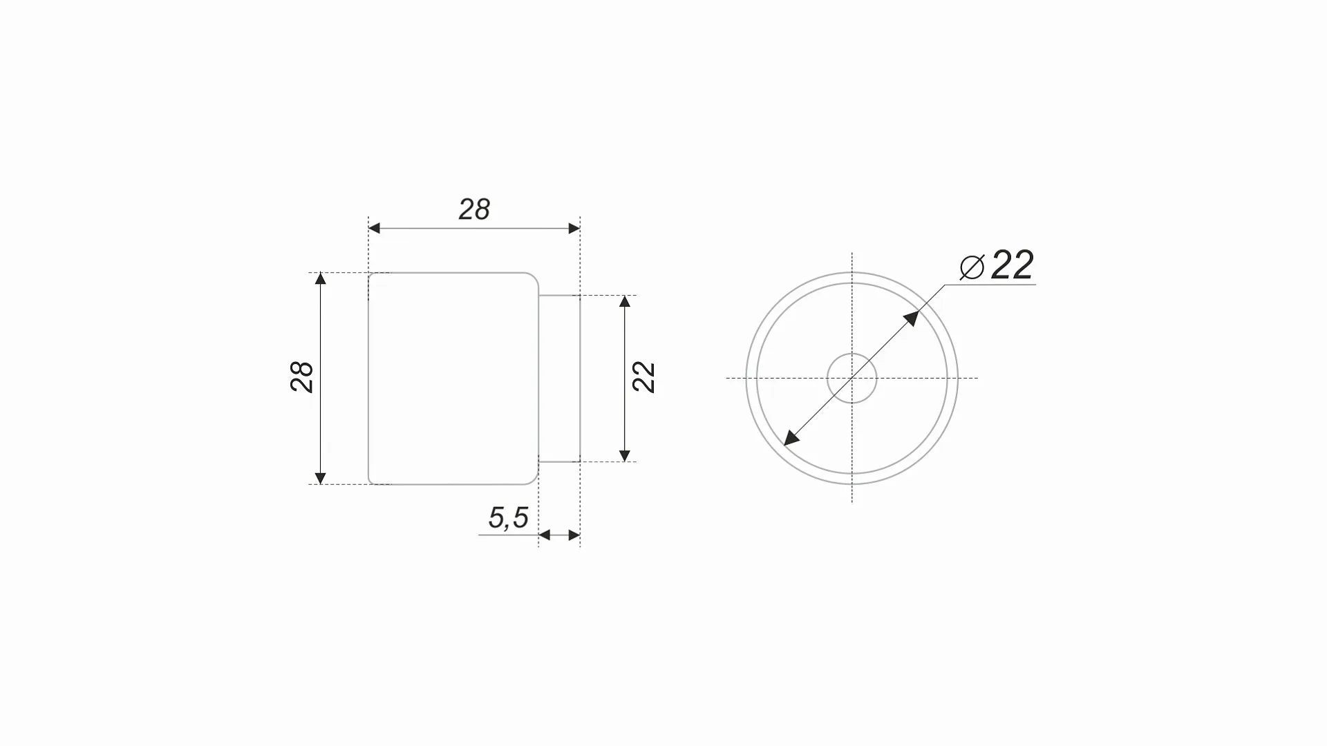 Мебельная ручка ROLL NUDE RC281BL.4