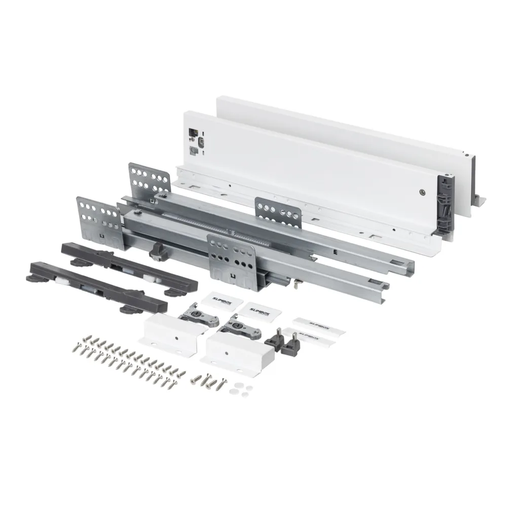 Система ящиков Slimbox Evolution L-350 H=84 белый PUSH TO OPEN ДСП16мм