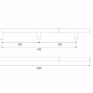 Мебельная ручка AGENT RR007BL.5/1152