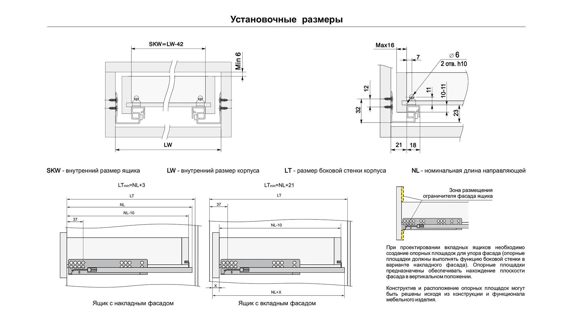 Направляющие скрытого монтажа В-Slide DB8882Zn/300
