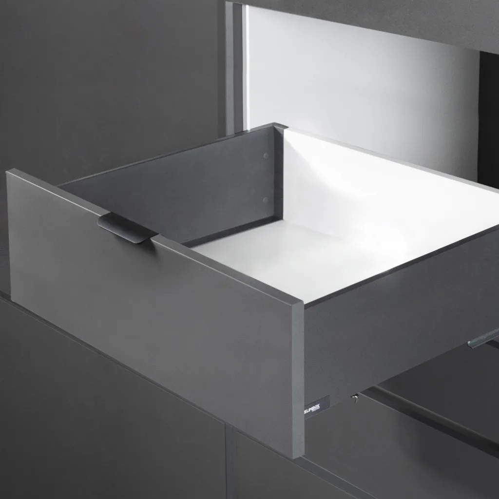 Система ящиков Slimbox Evolution L-350 H=167 графит SOFT CLOSE ДСП16мм