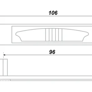 Мебельная ручка RS404BAZ.4/96