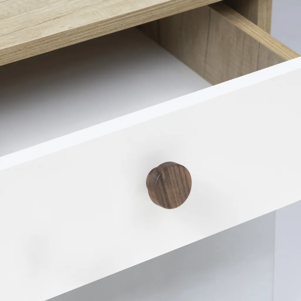 Ручка меб. кнопка деревянная TERRA орех, AKS