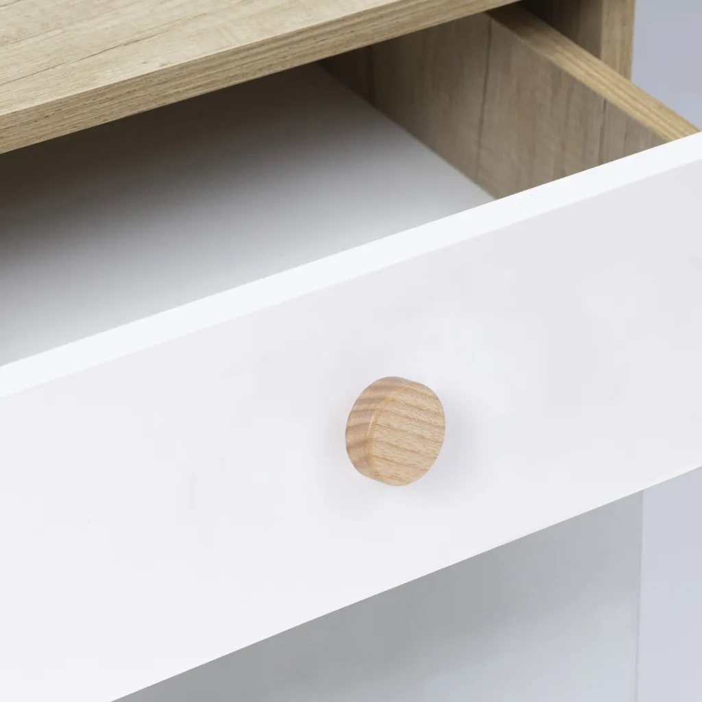 Ручка меб. кнопка деревянная TERRA ясень, AKS