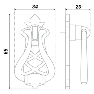 Мебельная ручка RC050AB.3
