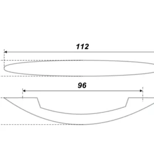 Мебельная ручка RS011SC.3/96