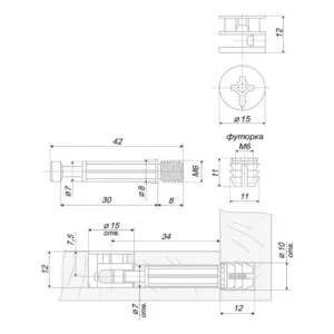Стяжка B-fix ST01/47/6/Zn/01